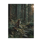 Enchanted Forest Fox Wall Art & Canvas Print