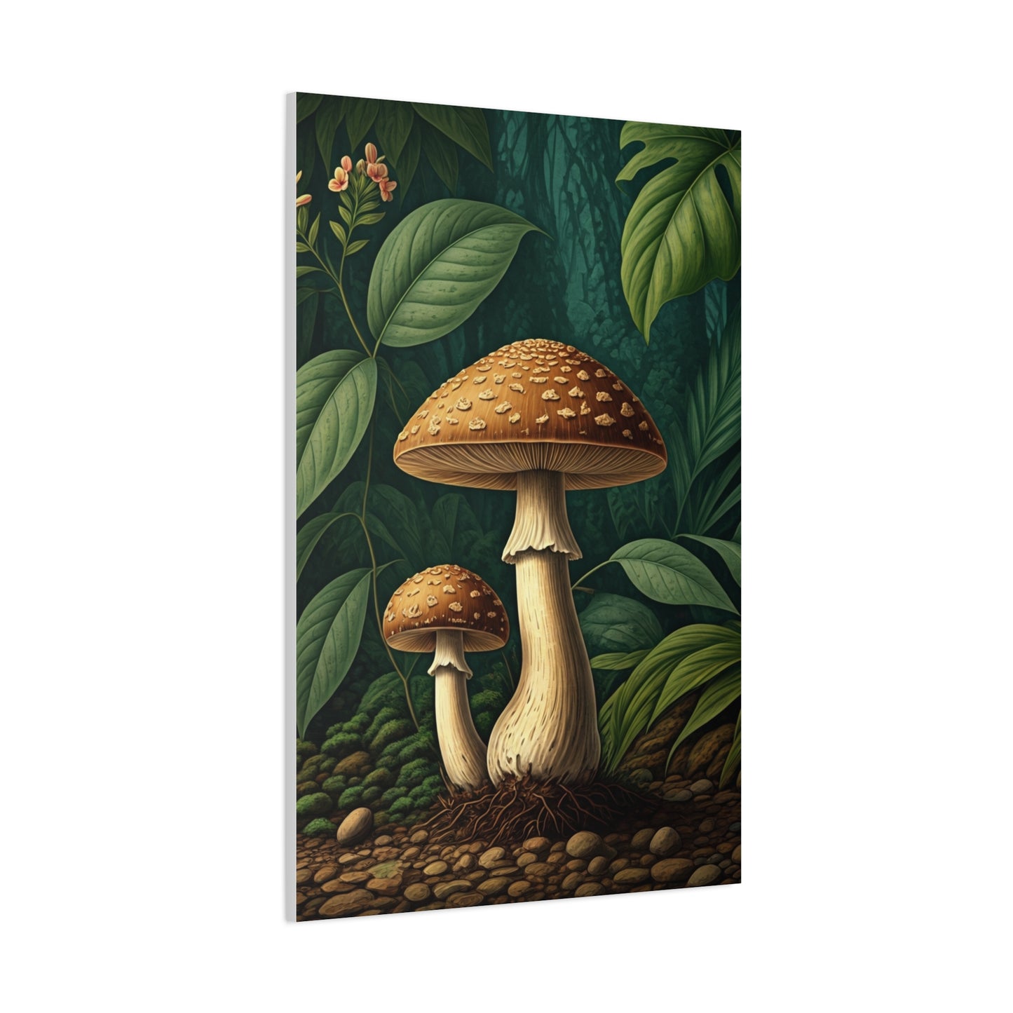 Forest Mushroom Illustration Wall Art & Canvas Prints