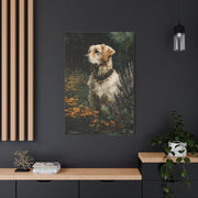 Golden Retriever Wildflower Portrait Wall Art & Canvas Print