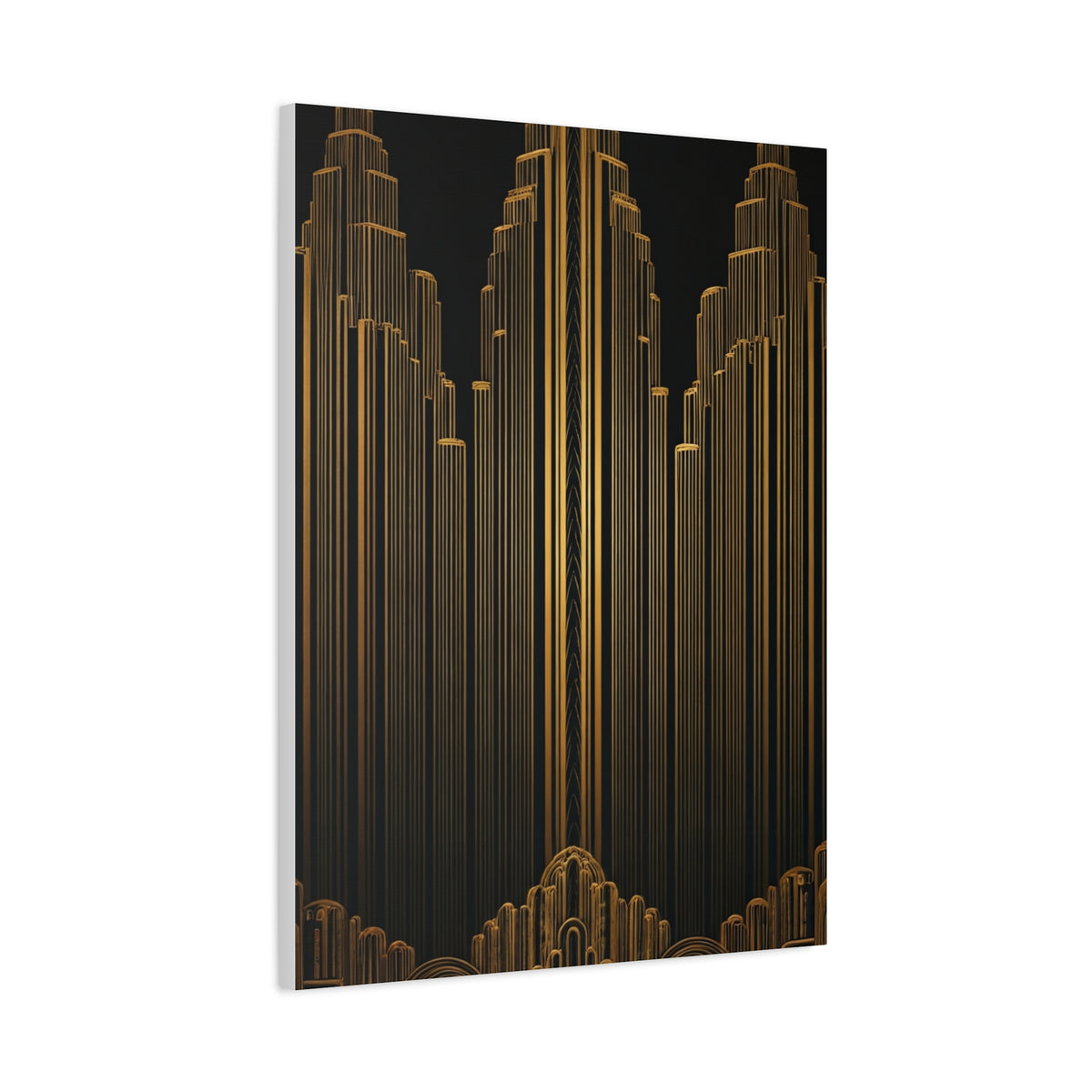 Golden Metropolis Towers Wall Art & Canvas Prints
