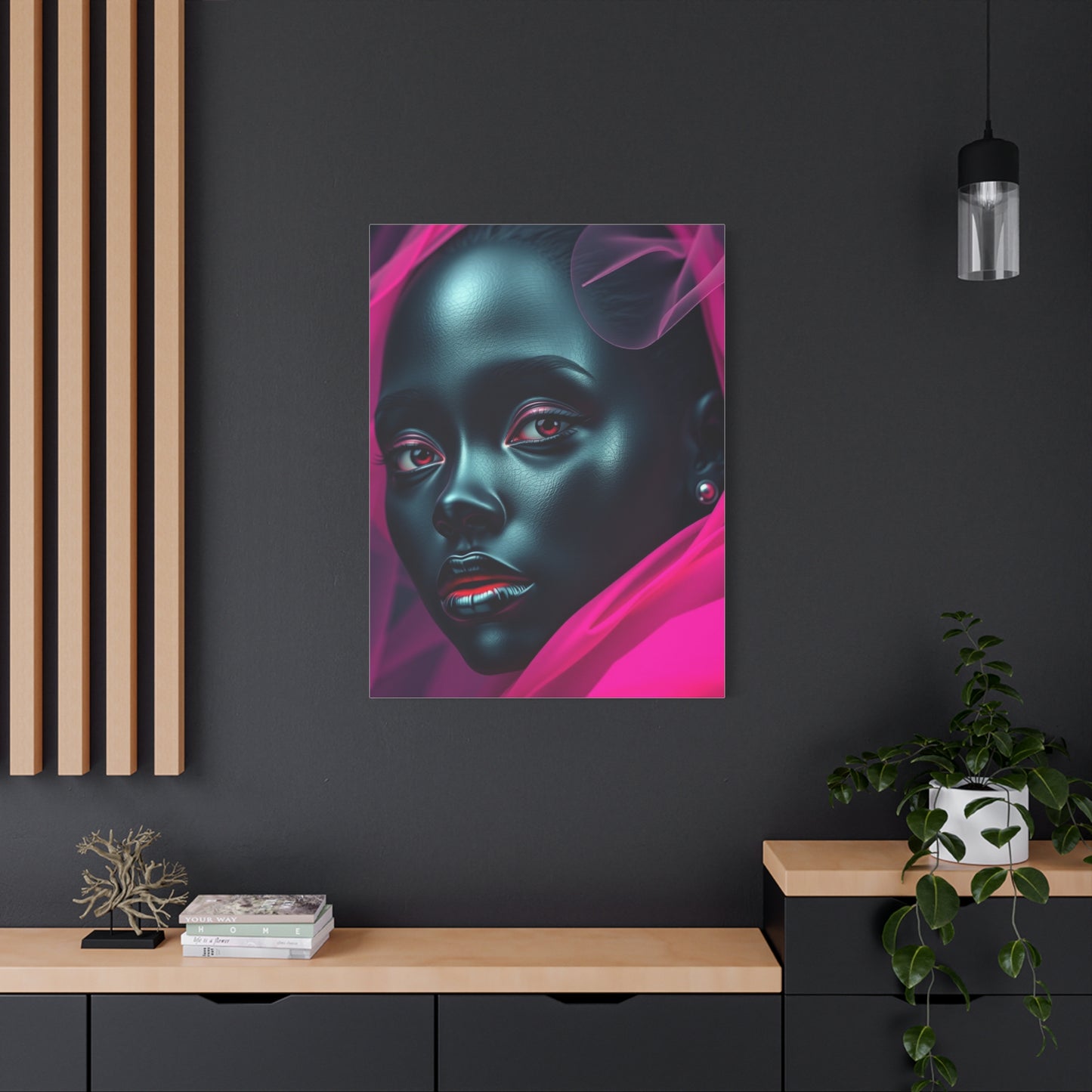 Supreme Black & Pink Art Beautiful Collection Wall Art & Canvas Print