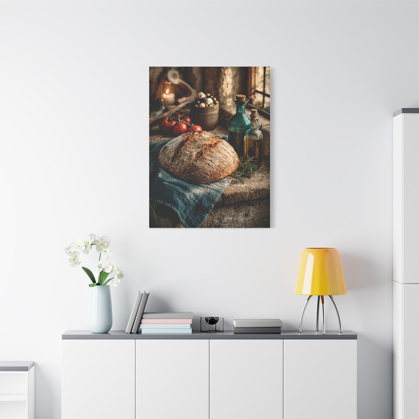 Rustic Italian Kitchen Still Life Wall Art & Canvas Print