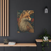 William Morris Style Ornamental Fox Wall Art & Canvas Print