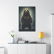 Standing Grizzly Bear Studio Portrait Wall Art & Canvas Prints