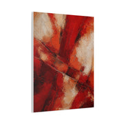 Textured Red Cross Pattern Abstraction Wall Art & Canvas Print