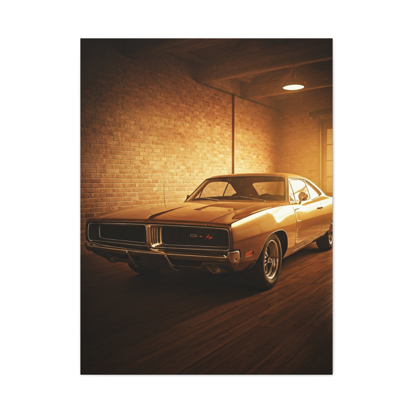 Dodge Charger R/T Restoration Garage Wall Art & Canvas Prints