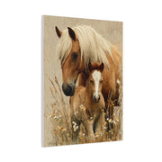 Mare and Foal Tender Bond Wall Art & Canvas Print