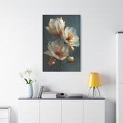 Gold-Edged Floral Elegance Wall Art & Canvas Print