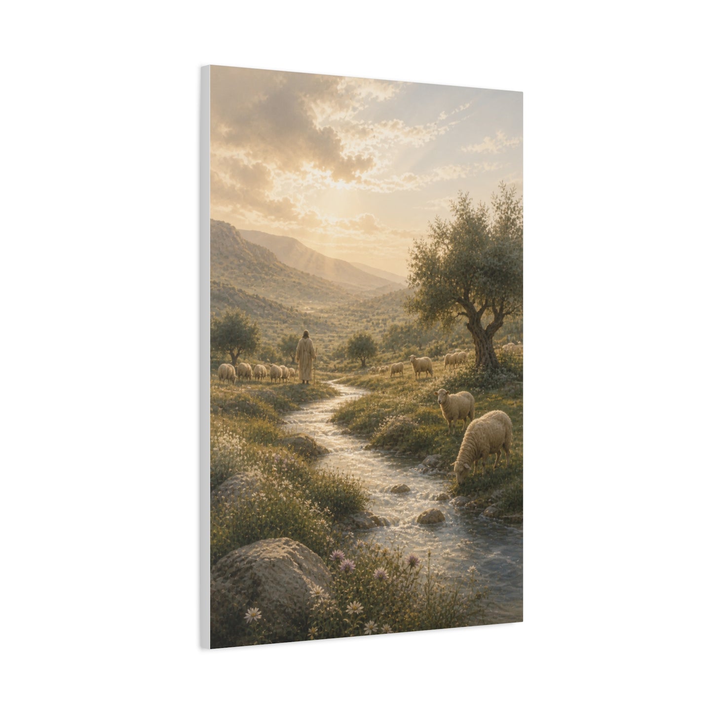 Psalm 23 Shepherd Valley Wall Art & Canvas Print
