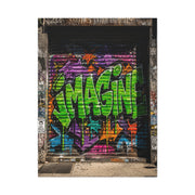 Imagine Graffiti Alley Door Street Wall Art & Canvas Print