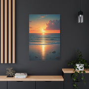 Sunset Tide Glow Coastal Wall Art & Canvas Prints