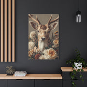 Botanical Deer Portrait Wall Art & Canvas Print