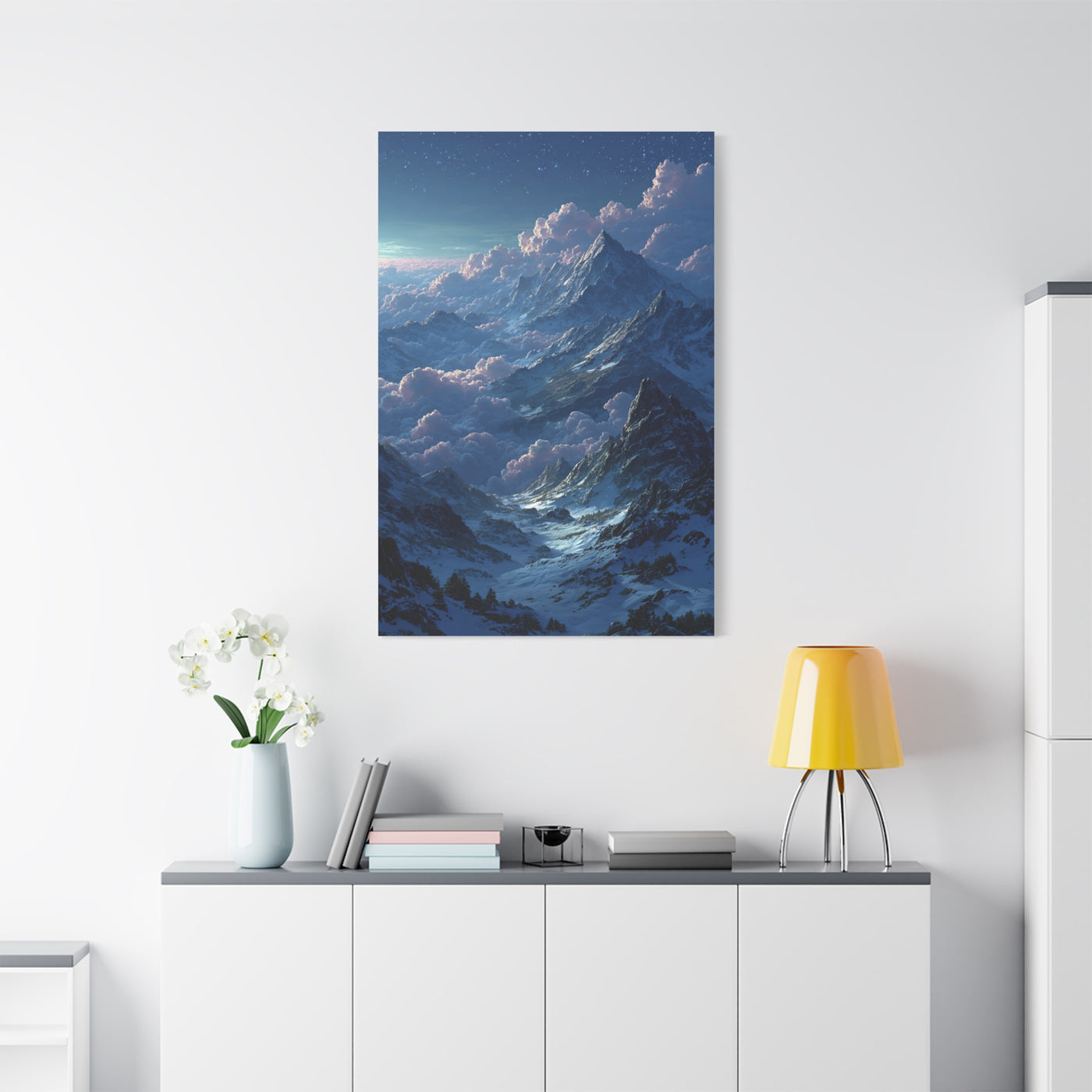 Himalayan Peaks & Cloud Sea Nocturne Wall Art & Canvas Print