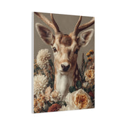 Botanical Deer Portrait Wall Art & Canvas Print