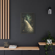 Digital White Peacock Forest Display Wall Art & Canvas Print