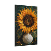Luxury Impasto Sunflower Vase Painting Wall Art & Canvas Print