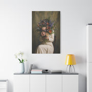 Concealed Identity Floral Portrait Wall Art & Canvas Print