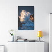 Storm Waves Crashing Against Coastal Rocks Wall Art & Canvas Print