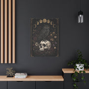 Gothic Occult Owl Skull Composition Wall Art & Canvas Print
