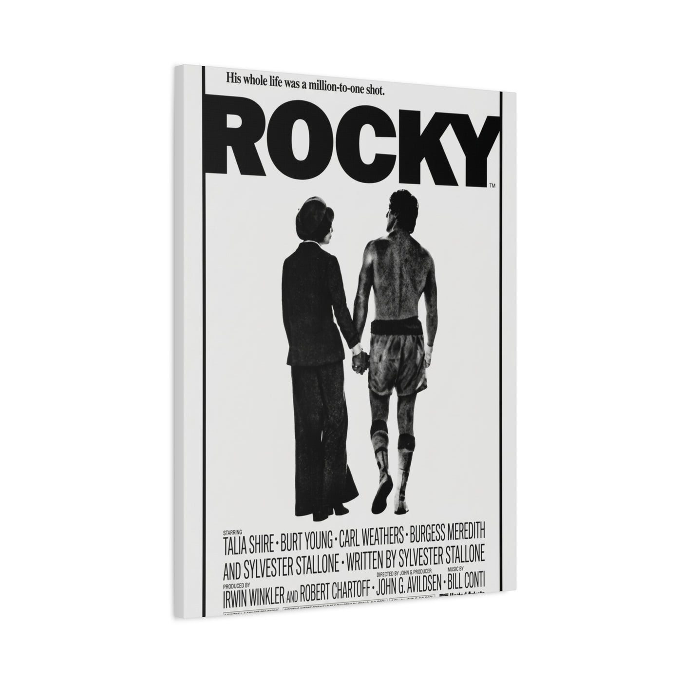 Rocky Movie Poster Wall Art & Canvas Print