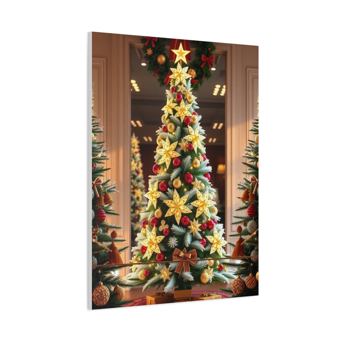 Supreme Christmas Trees & Wreath Art Collection Wall Art & Canvas Print