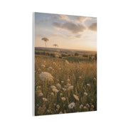 Golden Wildflower Meadow Wall Art & Canvas Print
