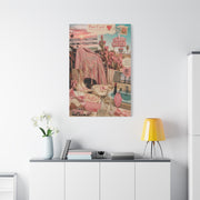 Coquette Cowgirl Desert Postcard Collage Wall Art & Canvas Print