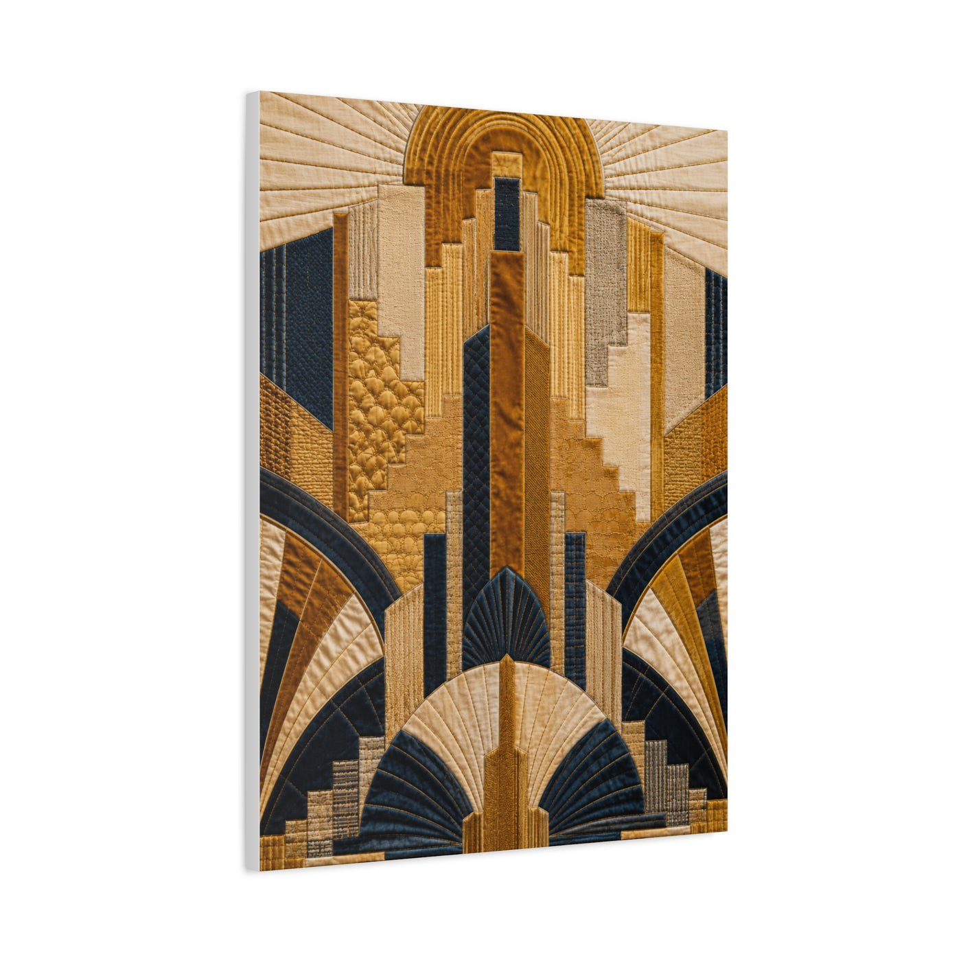 Art Deco Textile Geometric Tapestry Wall Art & Canvas Print