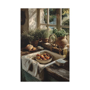 Farmhouse Sink Tomato Kitchen Scene Wall Art & Canvas Print