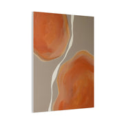 Minimal Tangerine Organic Forms Wall Art & Canvas Print