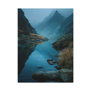 Misty Mountain Reflection Wall Art & Canvas Print