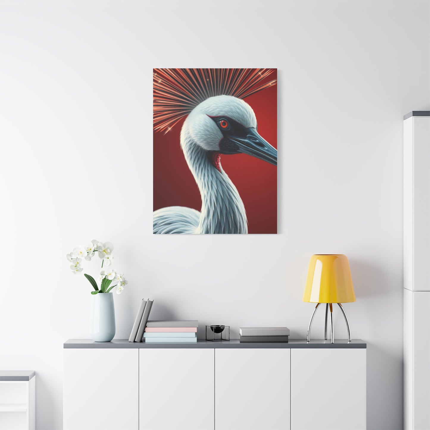 Supreme Crane Bird Art Collection Wall Art & Canvas Print