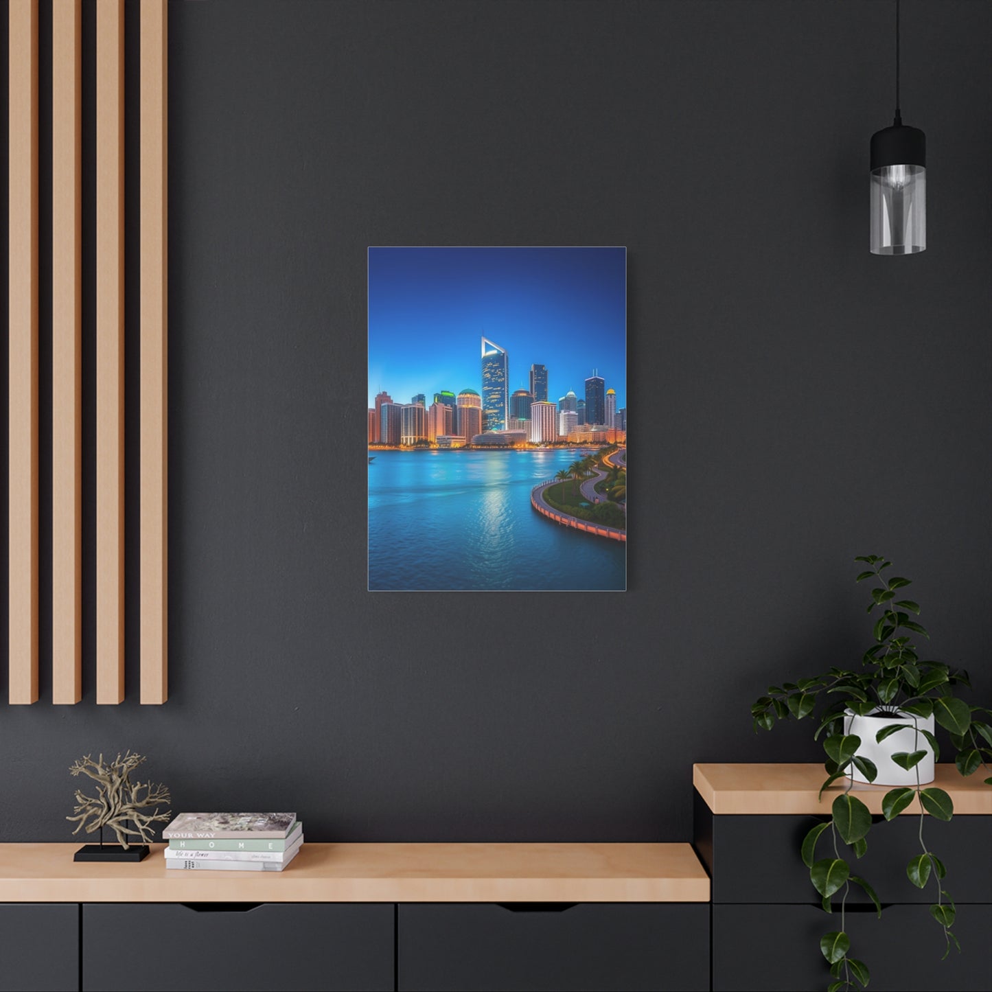 Luxe Miami Panorama Masterpiece Wall Art & Canvas Print