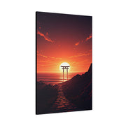 Sacred Horizon Torii Sunset Wall Art & Canvas Prints