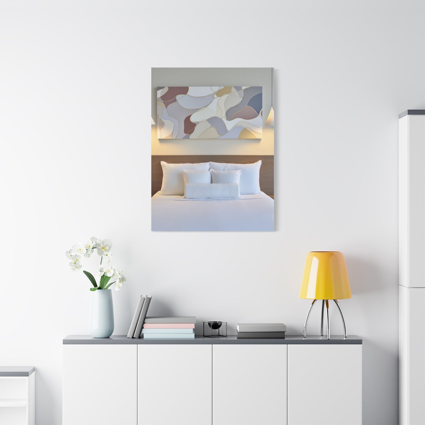 Organic Form Abstract With Soft Curves Wall Art & Canvas Print