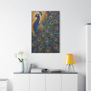 Impasto Jewel Peacock Expressionist Wall Art & Canvas Print