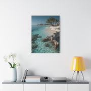 Tropical Driftwood Cove Wall Art & Canvas Print