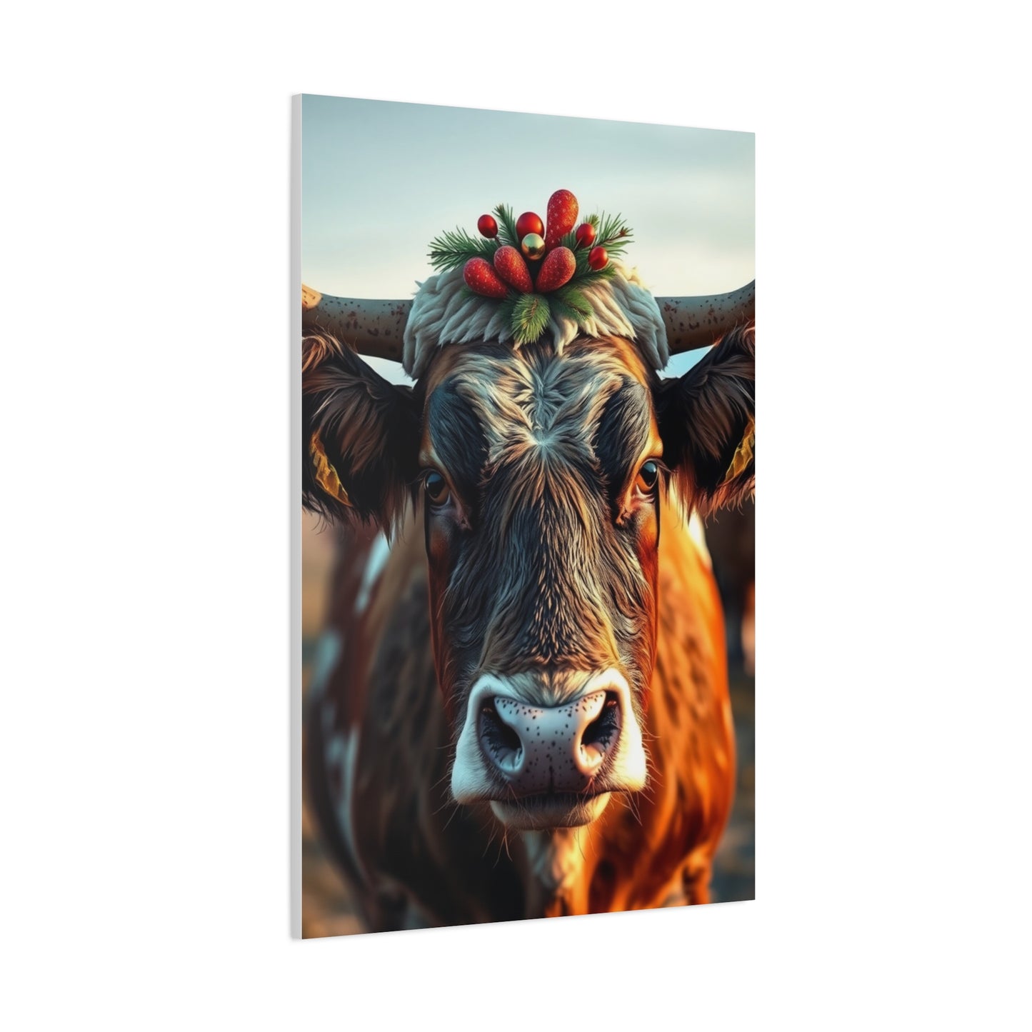 Elite Christmas Cow Art Vision Wall Art & Canvas Print
