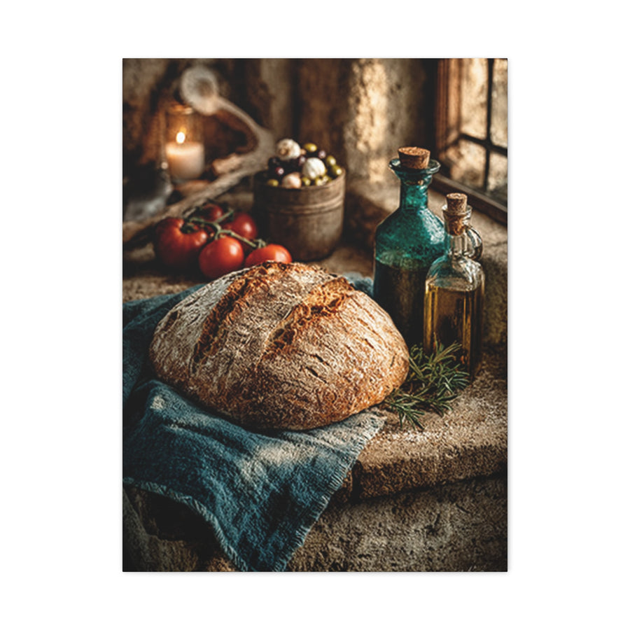 Rustic Italian Kitchen Still Life Wall Art & Canvas Print