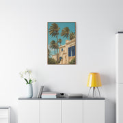 Mediterranean Palm Villa Breeze Tropical Wall Art & Canvas Print