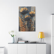 Dark Botanical Gold Leaf Study Wall Art & Canvas Print