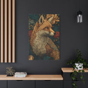 William Morris Style Ornamental Fox Wall Art & Canvas Print