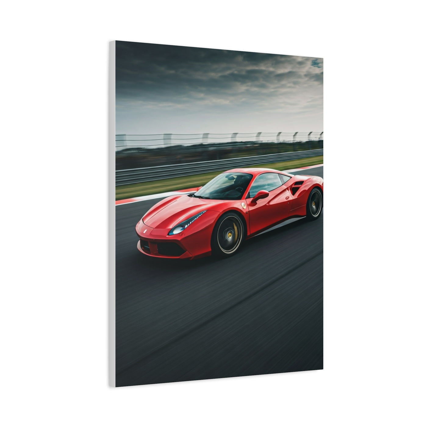 Ferrari 488 GTB Racing Line Precision Wall Art & Canvas Prints