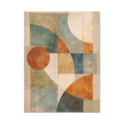 Stitched Geometric Canvas Abstraction Wall Art & Canvas Print