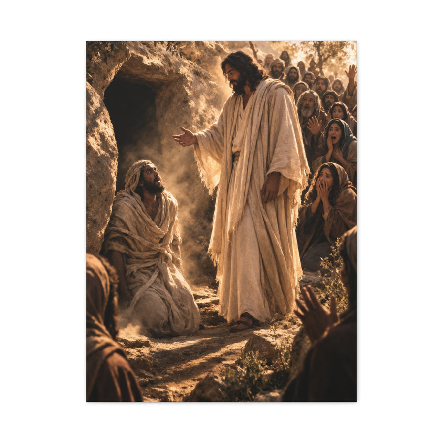 Raising of Lazarus Miracle Wall Art & Canvas Print