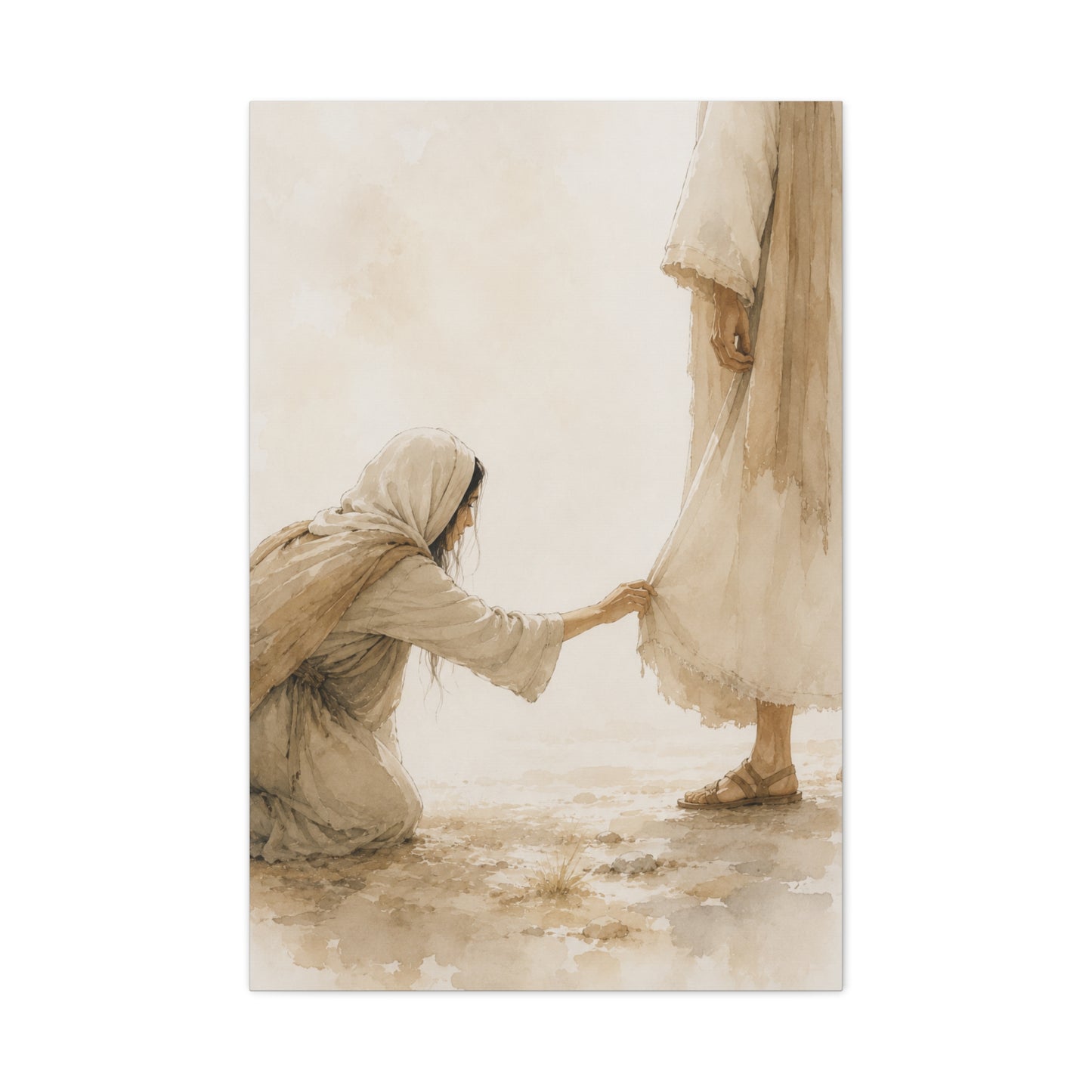 Healing Faith Watercolor Scripture Wall Art & Canvas Print