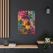 Urban Tropical Graffiti Palm Statement Tropical Wall Art & Canvas Print