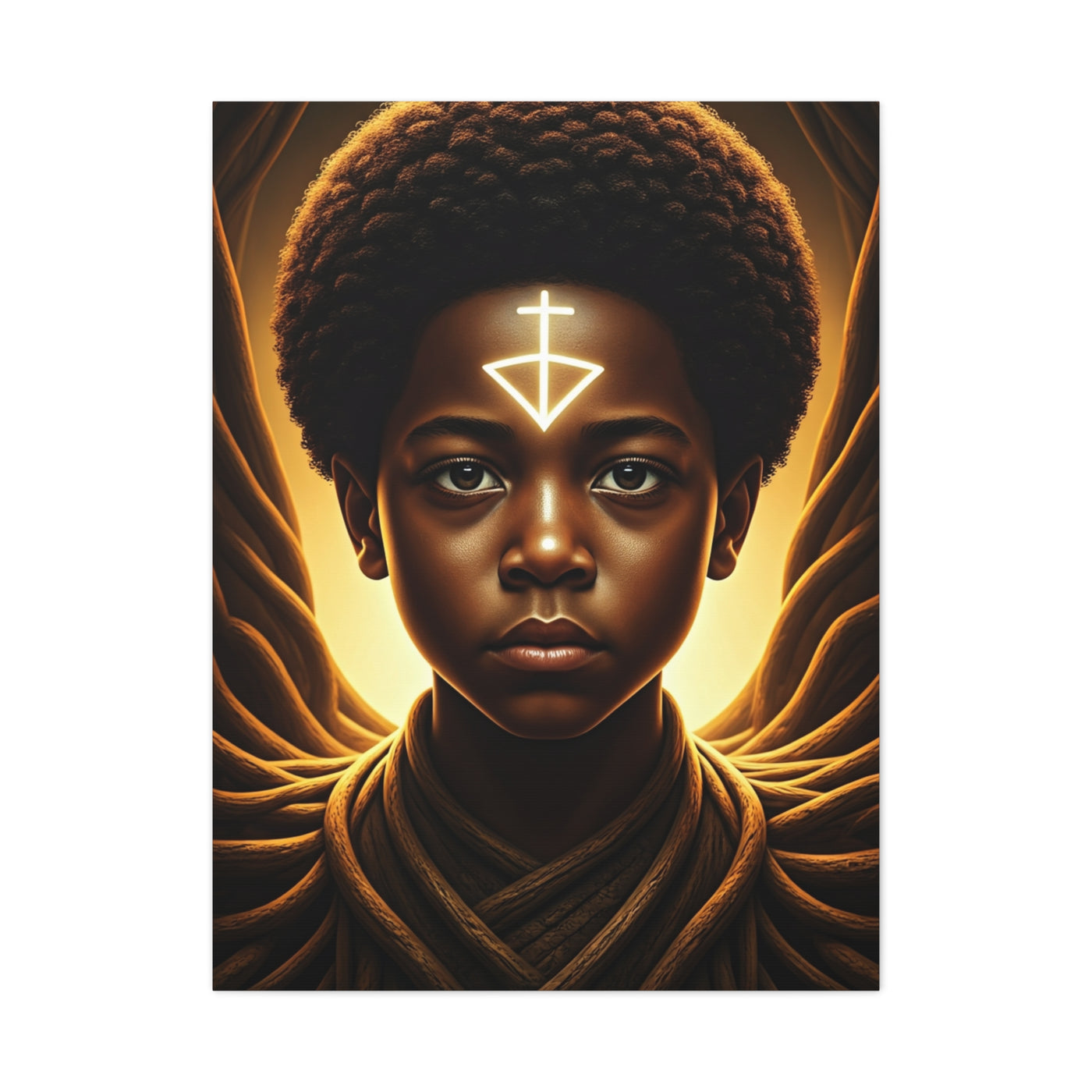 Sacred Youth Symbol Portrait Wall Art & Canvas Prints