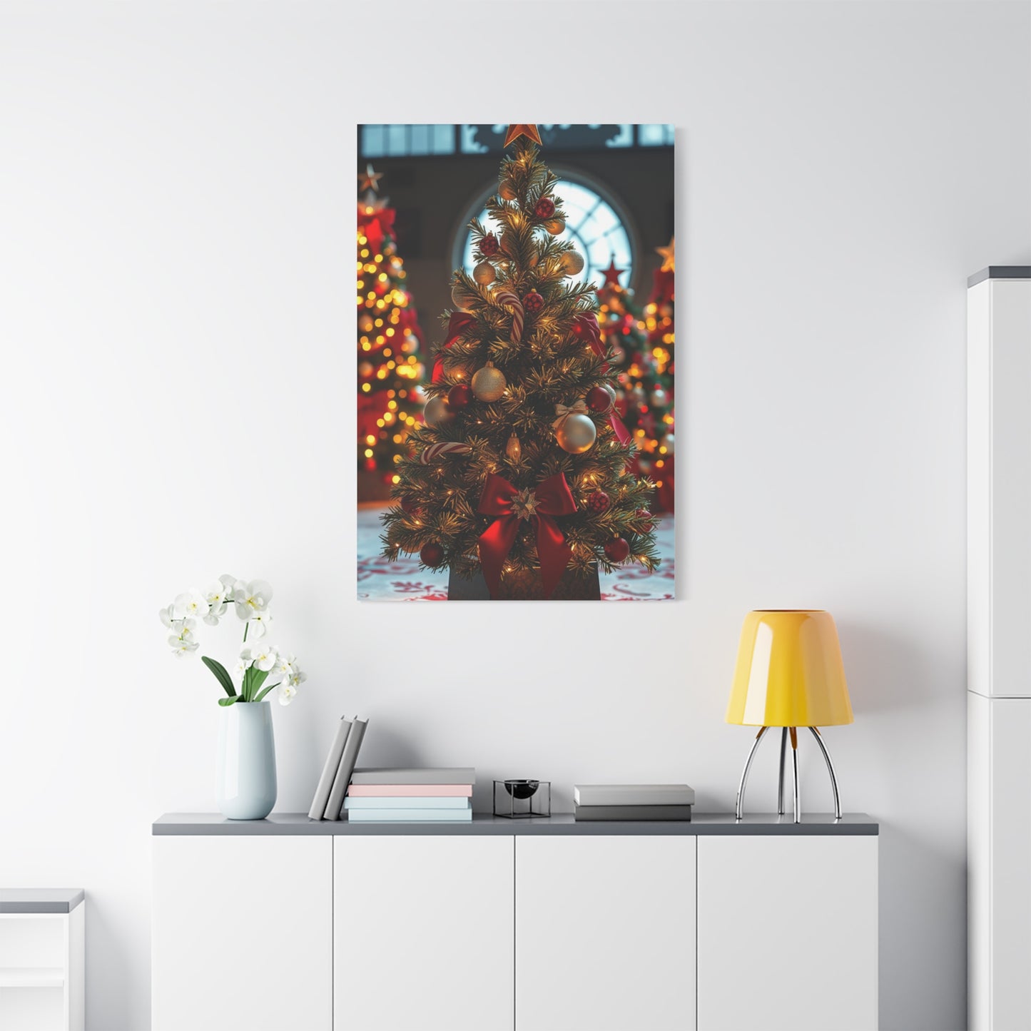 Christmas Trees & Wreath Art Supreme Gallery Wall Art & Canvas Print