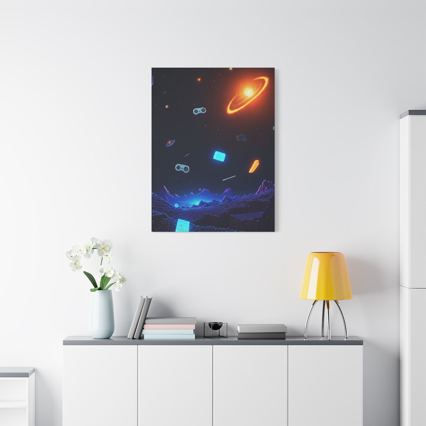 Cosmic Gaming Universe Wall Art & Canvas Prints